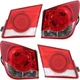 Tail Light Kit Halogen Fits 2011-2016 Chevrolet Cruze