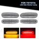 For 93-98 Toyota Supra Mk.4 LED Front Rear Bumper Side Marker Lights Clear Lens