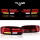 VLAND Pair RED LED Tail Lights Rear Lamps For 2011-2014 Volkswagen Jetta Mk6 L+R