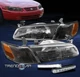 For 1997 1998 1999 Toyota Camry Replacement Black Headlights Lamp w/LED DRL Kit