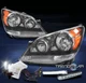For 2008 2009 2010 Honda Odyssey Black Replacement Headlights w/LED DRL+HID Kit