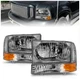 Anzo 111081 Headlight For 1999-2004 Ford F-250 Super Duty Left and Right Chrome