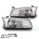 For 97 98 99 Toyota Camry Replacement Chrome Headlight Headlamp w/Bumper LED DRL