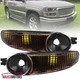 Black Bumper Lights Fits 2000-2006 GMC Sierra Yukon XL 1500 Denali Parking Lamps