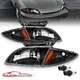 For 2000-2002 Chevy Cavalier Z24 Black OE Style Headlights + Corner Lights For 2000-2002 Chevy Cavalier Z24 Black OE Style Headlights + Corner Lights