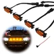 1 Set of 4pcs Grille LED Amber Lights Light For Toyota Tacoma TRD Pro 2016-2019