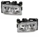 For 99-00 Escalade & 92-00 Yukon Denali Headlight Headlamp Head Light PAIR SET