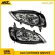 Pair Headlight Assembly For 2004-2005 Honda Civic Halogen Black Housing
