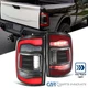 Fits 2013-2018 Dodge Ram 1500 2500 Black/Red LED Tail Lights Sequential Signal