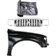 Grille Kit For 2001-04 Toyota Tacoma with Left Side Fender and Headlight