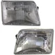 Driver and Passenger Side Headlights For Ford Ranger 1993-1997 Halogen w/ Bulb/s