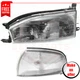 Corner Light and Headlight set of 2 for 1992-1994 Toyota Camry Base, LE, SE, XLE