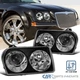 Black Fits 2005-2010 Chrysler 300 Projector Headlights Head Lamps Left+Right