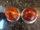 1 L594 LUCAS FLASHER INDICATOR GLASS LENS AND BEZEL MORRIS LAND ROVER MINI