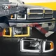 LED DRL Headlights Lights Black Amber for Dodge Ram 1500 2500 3500 1994-2002