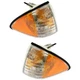 For 1987-1993 Ford Mustang Pair Marker Lights Driver and Passenger Side