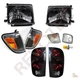 Black Headlights Corner Signal Lights & Tail Lights For 98-00 Toyota Tacoma 4WD