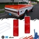 Pair Red Tail Light Lenses w/ Gaskets for 1967-1972 Chevy Fleetside Pickup Truck