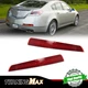 Blood Red Lens Bumper Reflector Light Pair Set For 2009-2011 Acura TL Rear 2-Pcs