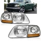 For Ford F150 Expedition 1997 1998-2004 Headlights w/Corner lights LH+RH 4PCS