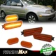 4X LED Side Marker + Front Bumper Signal Light Amber For 99-05 VW Golf Jetta MK4