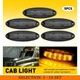 5-50x Smoke Rooftop Cab Running Marker Amber Light LED Fit Freightliner Cascadia