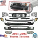 Front Bumper Kit Primed + Grille + Headlights For 2001-2004 Toyota Tacoma 2WD