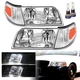 Pair Headlight Assembly W/Led Bulbs For For 1998-2011 Ford Crown Victoria LH RH