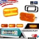 2x DRL / Turn Signal Lights Pair For 66-68 Ford Bronco Amber Lens Sequential LED