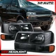 Housing [HEADLIGHT+BUMPER LAMP] Amber Corner Lamp for 03-23 Chevy Express Black