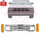 New Front Grille Chrome & Parking Marker Light Set 3PCS For 1991-1994 Chevy S10
