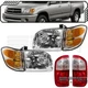 Combo Halogen 6-Piece fits TOYOTA 01-04 SEQUOIA 00-04 TUNDRA