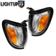 Black Trim Park Turn Signal Lights For 2001-2004 TOYOTA TACOMA Left Right Pair 