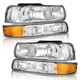 Headlights Assembly For 1999-2002 Chevy Silverado/00-06 Tahoe Suburban