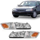 Left & Right Chrome Pair Headlights Assembly For Toyota Camry 2000-2001