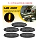 5-10 For Freightliner Cascadia Smoked Lens Amber LED Roof Clearance Marker Light