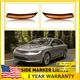 Fit 2015-17 Chrysler 200 Front Bumper Led Amber Side Marker Smoke Housing Light