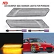 For 2005-2012 Porsche 911 Carrera 997 Clear LED Bumper Side Marker Light Lamp 2x