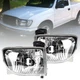 Headlight For Toyota Tacoma 2001-2004 Left and Right Chrome Housing Clear Lens