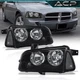 Black Clear Corner Reflector Headlight Assembly Lamp For 2006-2010 Dodge Charger