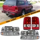 Clear Headlights+Bumper Lamps+RED Tail Lights For 2000-2006 Chevy Suburban Tahoe