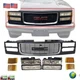 NEW FRONT BLACK GRILLE HEADLIGHT KIT 9PC FOR 1994-2002 GMC C/K PICKUP OLD STYLE