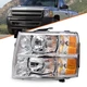 Chrome Headlights Assembly For 2007-2014 Chevy Silverado 1500 2500HD Left Driver Chrome Headlights Assembly For 2007-2014 Chevy Silverado 1500 2500HD Left Driver