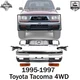 Front Bumper Chrome Steel Kit +Grille +Signal Lights For 1995-1997 Toyota Tacoma
