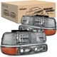 Nilight Headlight Assembly for 1999 2000 2001 2002 Chevy Silverado 1500 1500HD