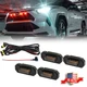 For Toyota RAV4 2019-2022 Front Grille Smoked Red LED Lights Raptor Style Kit