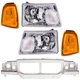 Header Panel Nose Headlight lamp Mounting for Ford Ranger 2004-2005