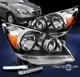 For 2005 2006 2007 Honda Odyssey Chrome Replacement Headlight Lamp w/LED DRL Kit