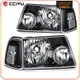 Headlights Assembly For 2001-2011 Ford Ranger XL XLT Black Housing Left&Right