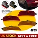 4PCS Amber Front & Red Rear Bumper Side Marker Lights For 16-22 Mazda MX-5 Miata